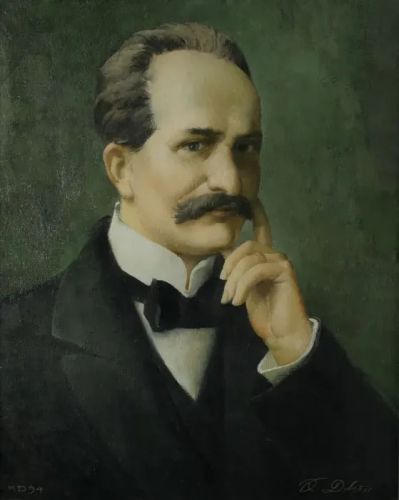 Framed Print : Portrait of Paul Walden (1863-1957). Artist: Dobrajs Framed Print : Portrait of Paul Walden (1863-1957). Artist: Dobrajs