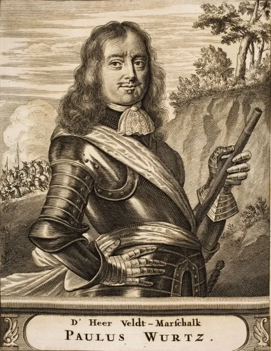 Framed Print : Portrait of Paul Würtz (1612-1676) (From: Schauplatz des Krieges), 1675. Creator: Anonymous Framed Print : Portrait of Paul Würtz (1612-1676) (From: Schauplatz des Krieges), 1675. Creator: Anonymous