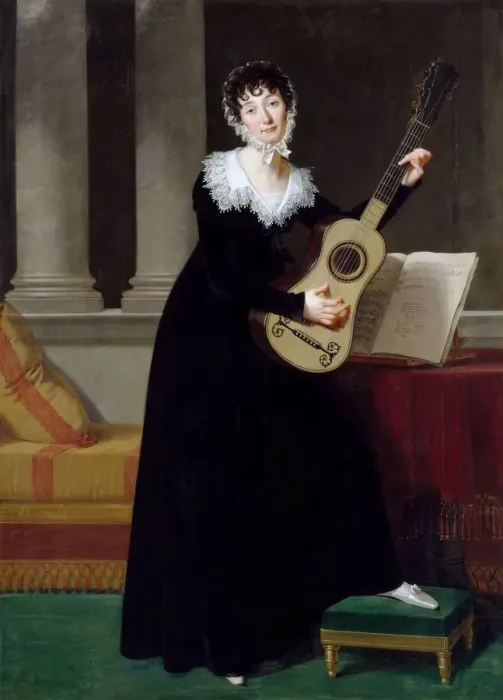 Framed Print : Portrait of Pauline Duchambge (1778-1858), nee de Montet. Artist: Lefevre, Robert (1756-1830) Framed Print : Portrait of Pauline Duchambge (1778-1858), nee de Montet. Artist: Lefevre, Robert (1756-1830)
