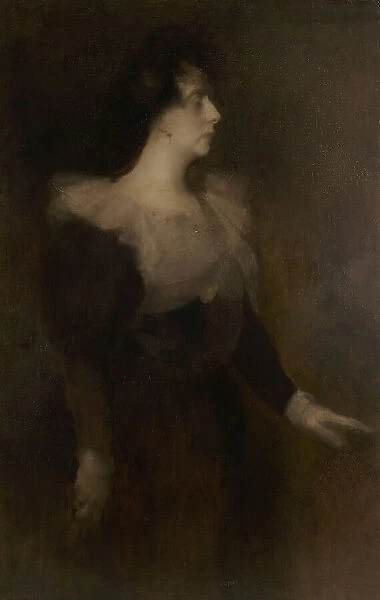 Portrait de Pauline Ménard-Dorian, c.1890. Creator: Eugene Carriere