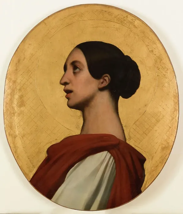 Framed Print : Portrait of Pauline Viardot as Saint Cecilia, c1851. Creator: Ary Scheffer Framed Print : Portrait of Pauline Viardot as Saint Cecilia, c1851. Creator: Ary Scheffer