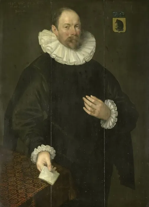 Framed Print : Portrait of Paulus Cornelisz van Beresteyn (1548-1625), Burgomaster of Delft, 1592. Creator: Jacob Willemsz. Delff the Elder Framed Print : Portrait of Paulus Cornelisz van Beresteyn (1548-1625), Burgomaster of Delft, 1592. Creator: Jacob Willemsz. Delff the Elder