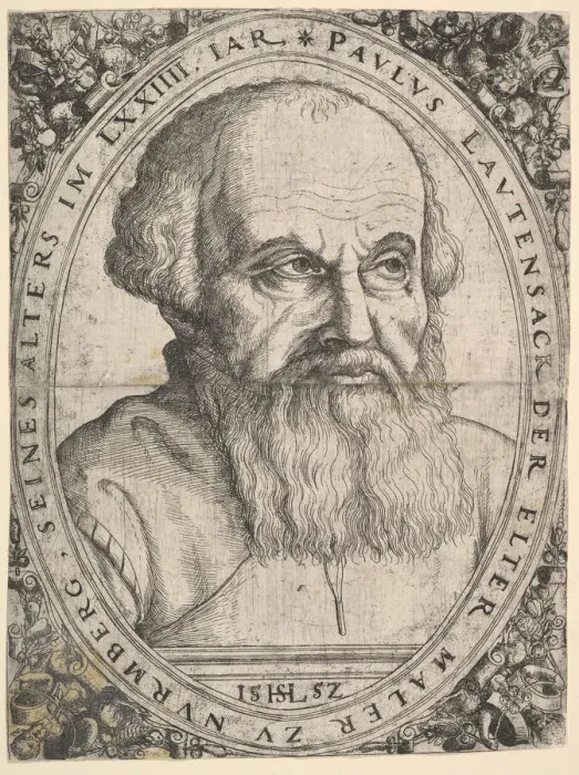 Framed Print : Portrait of Paulus Lautensack the Elder, 1552. Creator: Hans Sebald Lautensack Framed Print : Portrait of Paulus Lautensack the Elder, 1552. Creator: Hans Sebald Lautensack