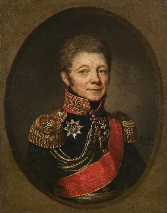 Framed Print : Portrait of Pavel Petrovich Ushakov (1779-1853), 1820s Framed Print : Portrait of Pavel Petrovich Ushakov (1779-1853), 1820s