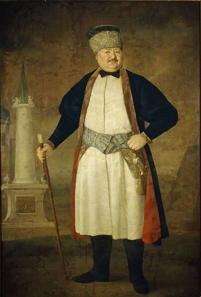 Portrait of the Pavel Yakovlevich Rudenko, 1778. Artist: Borovikovsky, Vladimir Lukich (1757-1825)