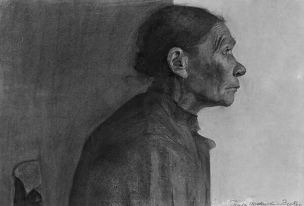 Portrait of a Peasant Woman, 1898 / 99. Creator: Paula Modersohn-Becker