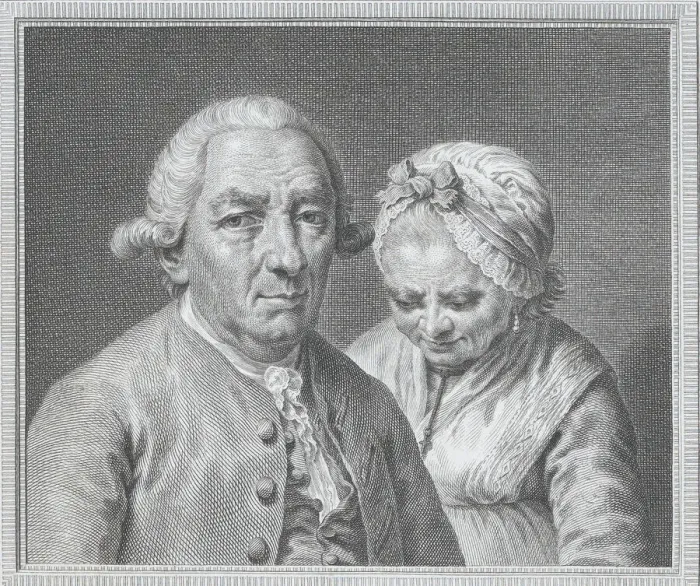 Framed Print : Portrait of Pedro de Salvador Carmona and his wife Maria Garcia, 1780. Creator: Manuel Salvador Carmona Framed Print : Portrait of Pedro de Salvador Carmona and his wife Maria Garcia, 1780. Creator: Manuel Salvador Carmona