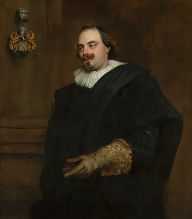 Framed Print : Portrait of Peeter Stevens (c.1590-1668). Creator: Anthony van Dyck Framed Print : Portrait of Peeter Stevens (c.1590-1668). Creator: Anthony van Dyck