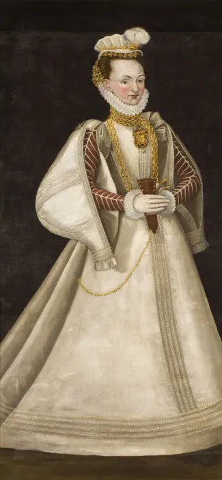 Framed Print : Portrait of Perchta of Rosenberg (1425-1476). Creator: Anonymous Framed Print : Portrait of Perchta of Rosenberg (1425-1476). Creator: Anonymous