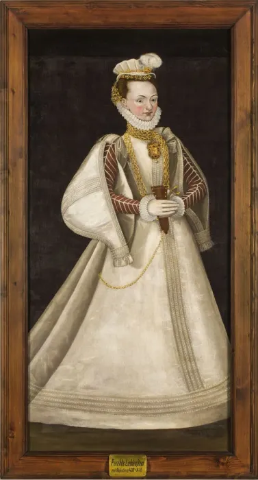 Framed Print : Portrait of Perchta of Rosenberg (1425-1476). Creator: Anonymous