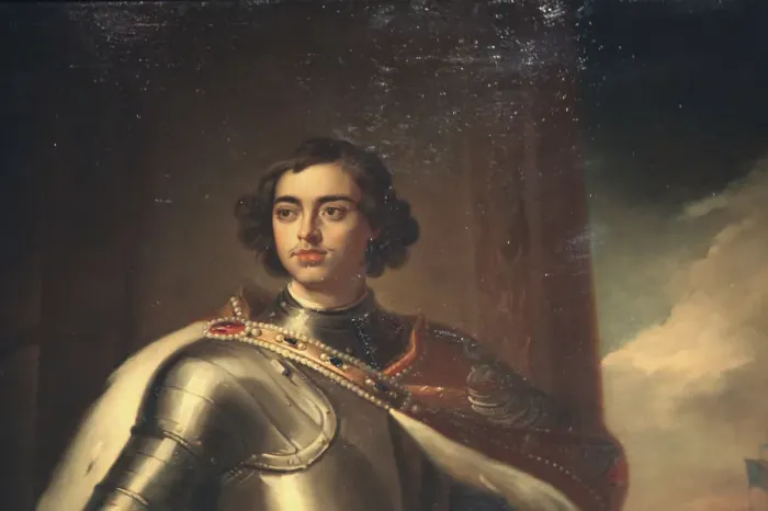 Framed Print : Portrait of Peter the Great, mid 19th century. Artist: Enrico Belli Framed Print : Portrait of Peter the Great, mid 19th century. Artist: Enrico Belli