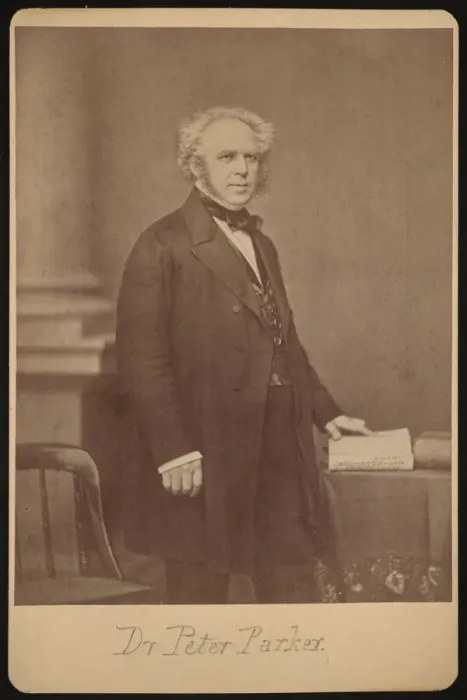Framed Print : Portrait of Peter Parker (1804-1888), Before 1888. Creator: Mathew Brady Framed Print : Portrait of Peter Parker (1804-1888), Before 1888. Creator: Mathew Brady