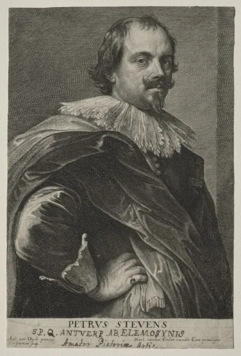 Framed Print : Portrait of Peter Stevens. Creator: Lucas Emil Vorsterman (Flemish, 1595-1675) Framed Print : Portrait of Peter Stevens. Creator: Lucas Emil Vorsterman (Flemish, 1595-1675)