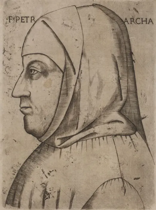 Framed Print : Portrait of Petrarch, first half 16th century. Creator: Unknown Framed Print : Portrait of Petrarch, first half 16th century. Creator: Unknown
