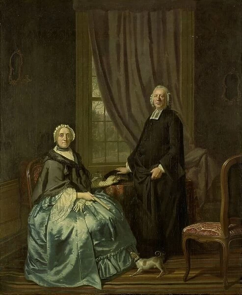 Portrait of Petrus Bliek, Remonstrant Minister in Amsterdam, with his Wife Cornelia Drost, 1771. Creator: Hendrik Pothoven