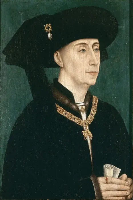Framed Print : Portrait of Philip the Good (1396-1467), after 1450. Artist: Weyden, Rogier van der, (Workshop) Framed Print : Portrait of Philip the Good (1396-1467), after 1450. Artist: Weyden, Rogier van der, (Workshop)