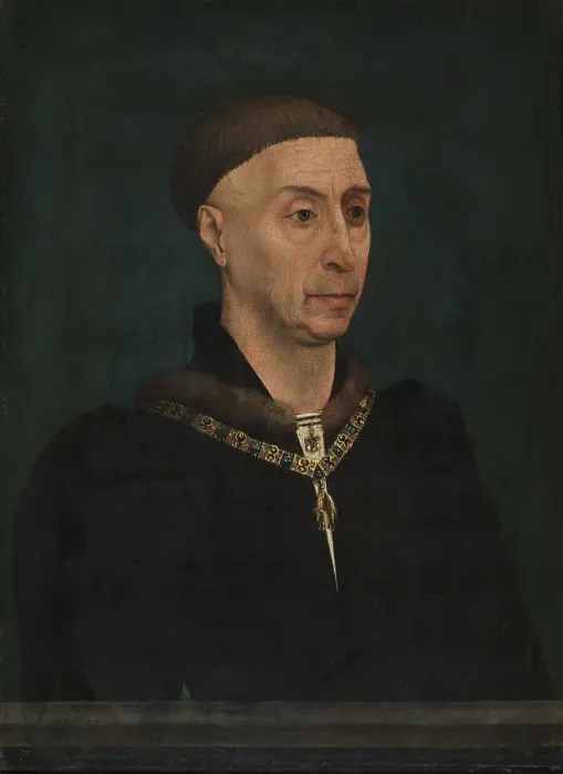 Framed Print : Portrait of Philip the Good (1396-1467). Artist: Weyden, Rogier van der, (Workshop) Framed Print : Portrait of Philip the Good (1396-1467). Artist: Weyden, Rogier van der, (Workshop)