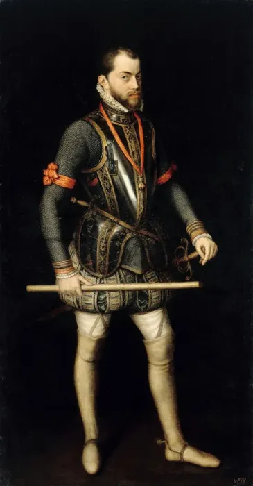 Framed Print : Portrait of Philip II (1527-1598), King of Spain and Portugal. Artist: Sanchez Coello, Alonso (1531-1588) Framed Print : Portrait of Philip II (1527-1598), King of Spain and Portugal. Artist: Sanchez Coello, Alonso (1531-1588)