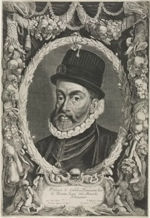 Framed Print : Portrait of Philip II, King of Spain, 1644. Creator: Jonas Suyderhoef (Dutch, c. 1613-1686) Framed Print : Portrait of Philip II, King of Spain, 1644. Creator: Jonas Suyderhoef (Dutch, c. 1613-1686)