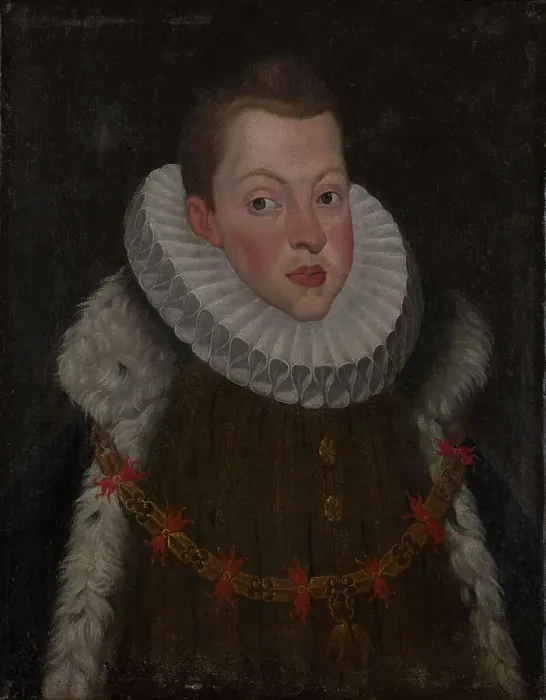 Framed Print : Portrait of Philip III (1578-1621), King of Spain and Portugal. Creator: Pantoja de la Cruz, Juán (1553-1608) Framed Print : Portrait of Philip III (1578-1621), King of Spain and Portugal. Creator: Pantoja de la Cruz, Juán (1553-1608)