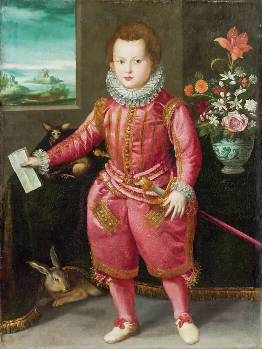 Framed Print : Portrait of Philip de Medici (1577-1582), ca 1581. Creator: Allori, Alessandro (1535-1607) Framed Print : Portrait of Philip de Medici (1577-1582), ca 1581. Creator: Allori, Alessandro (1535-1607)