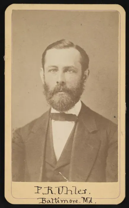 Framed Print : Portrait of Philip Reese Uhler (1835-1913), Circa 1860s. Creator: Thomas P Varley Framed Print : Portrait of Philip Reese Uhler (1835-1913), Circa 1860s. Creator: Thomas P Varley