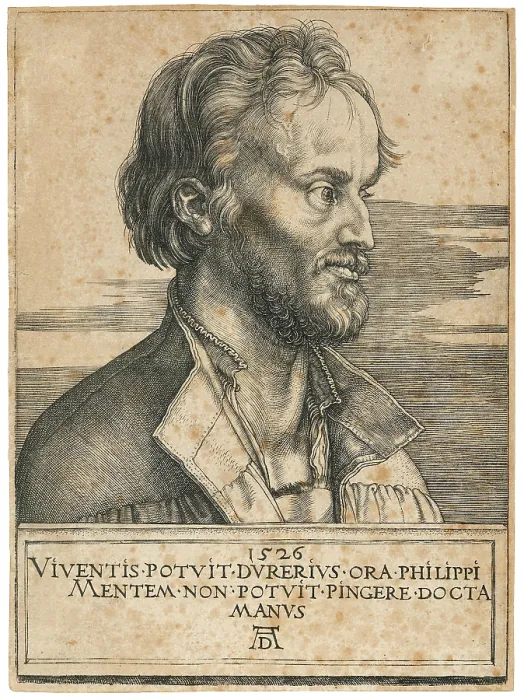Framed Print : Portrait of Philipp Melanchthon (1497-1560), 1526. Creator: Durer, Albrecht (1471-1528) Framed Print : Portrait of Philipp Melanchthon (1497-1560), 1526. Creator: Durer, Albrecht (1471-1528)
