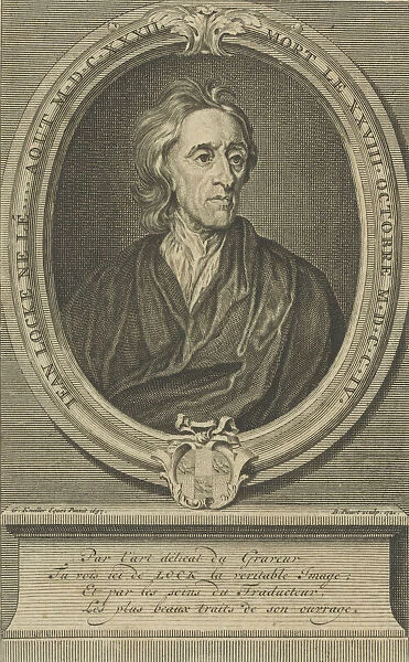 Portrait of the physician and philosopher John Locke (1632-1704), 1721. Creator: Picart