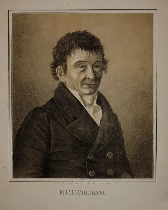 Framed Print : Portrait of the physicist Ernst Florens Friedrich Chladni (1756-1827). Creator: Montmorillon, Ludwig Albert von (1794-1854) Framed Print : Portrait of the physicist Ernst Florens Friedrich Chladni (1756-1827). Creator: Montmorillon, Ludwig Albert von (1794-1854)