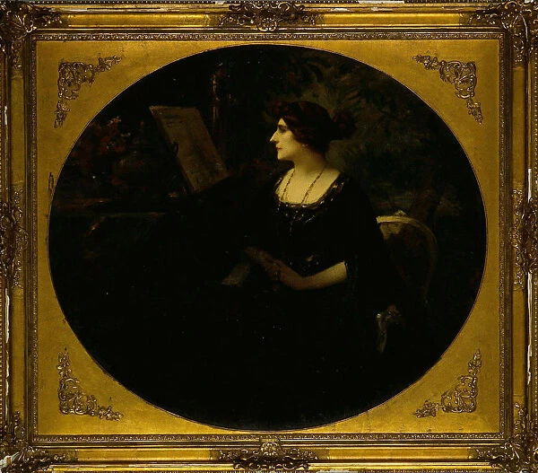Portrait of the pianist Aimee-Marie Roger-Miclos (1860-1950)