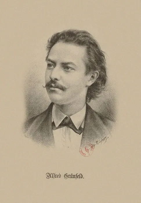 Framed Print : Portrait of the pianist and composer Alfred Grünfeld (1852-1924), 1880. Creator: Eigner, Ignaz (1854-1922) Framed Print : Portrait of the pianist and composer Alfred Grünfeld (1852-1924), 1880. Creator: Eigner, Ignaz (1854-1922)
