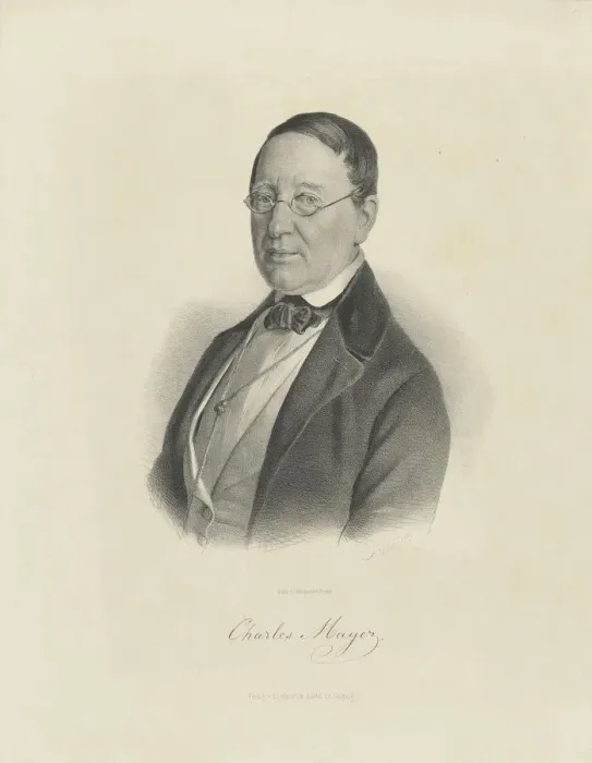 Framed Print : Portrait of the pianist and composer Charles Mayer (1799-1862), ca 1854. Creator Framed Print : Portrait of the pianist and composer Charles Mayer (1799-1862), ca 1854. Creator