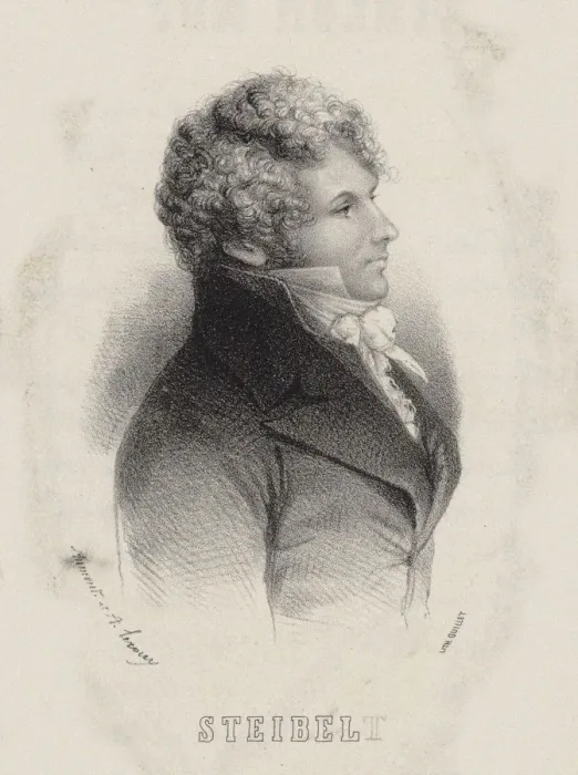 Framed Print : Portrait of pianist and composer Daniel Steibelt (1765-1823), 1850. Creator: Leroux Framed Print : Portrait of pianist and composer Daniel Steibelt (1765-1823), 1850. Creator: Leroux