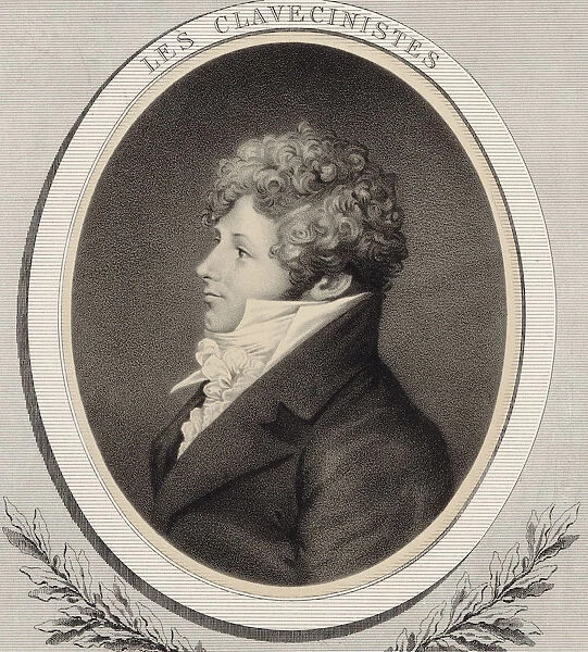 Portrait of pianist and composer Daniel Steibelt (1765-1823). Creator: Lemoine, Alfred (1824-1881)