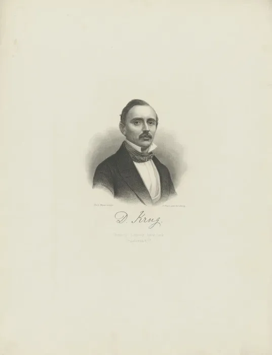 Framed Print : Portrait of the pianist and composer Diederich Krug (1821-1880), c. 1850. Creator: Weger Framed Print : Portrait of the pianist and composer Diederich Krug (1821-1880), c. 1850. Creator: Weger