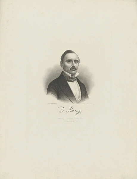 Portrait of the pianist and composer Diederich Krug (1821-1880), c. 1850. Creator: Weger