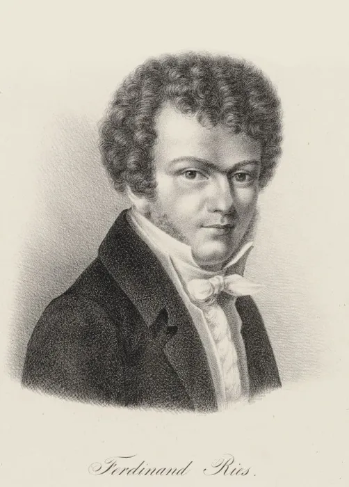 Framed Print : Portrait of pianist and composer Ferdinand Ries (1784-1838), c. 1830. Creator: Anonymous Framed Print : Portrait of pianist and composer Ferdinand Ries (1784-1838), c. 1830. Creator: Anonymous