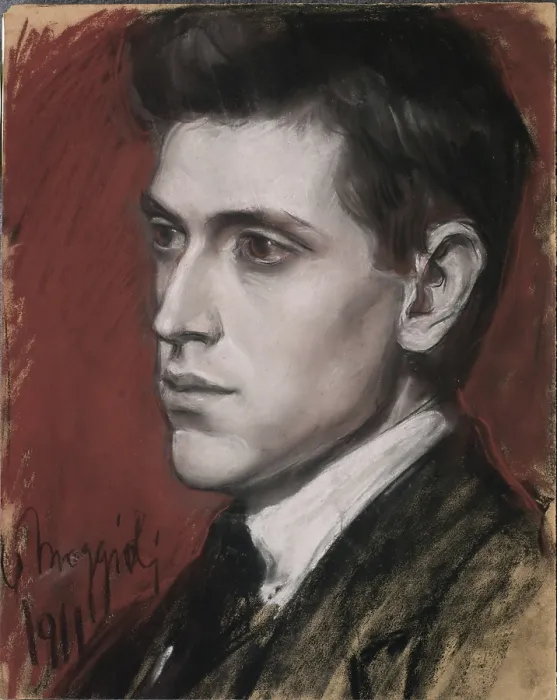 Framed Print : Portrait of the pianist and composer Franco Sartori (1892-1965), 1911. Creator: Moggioli, Umberto (1886-1919) Framed Print : Portrait of the pianist and composer Franco Sartori (1892-1965), 1911. Creator: Moggioli, Umberto (1886-1919)