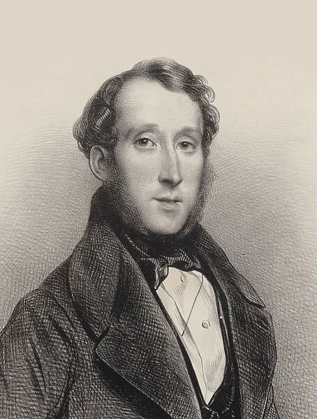 Portrait of pianist and composer George Alexander Osborne (1806-1893), 1850. Creator: Deveria