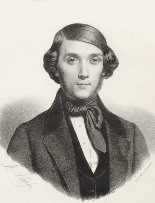 Framed Print : Portrait of the pianist and composer Jean-Henri Ravina (1818-1906), ca 1845. Creator: Alophe Framed Print : Portrait of the pianist and composer Jean-Henri Ravina (1818-1906), ca 1845. Creator: Alophe