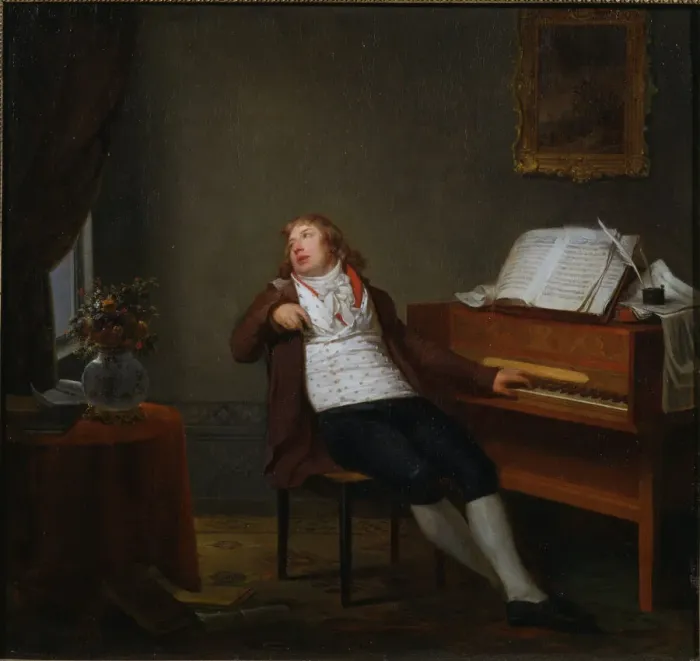 Framed Print : Portrait of the pianist and composer Johann Ladislaus Dussek (1760-1812), 1795 Framed Print : Portrait of the pianist and composer Johann Ladislaus Dussek (1760-1812), 1795