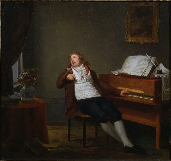 Portrait of the pianist and composer Johann Ladislaus Dussek (1760-1812), 1795