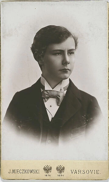Portrait of the pianist and composer Josef Casimir Hofmann (1876-1957), 1895. Creator: Mieczkowski, Jan (1830-1889)