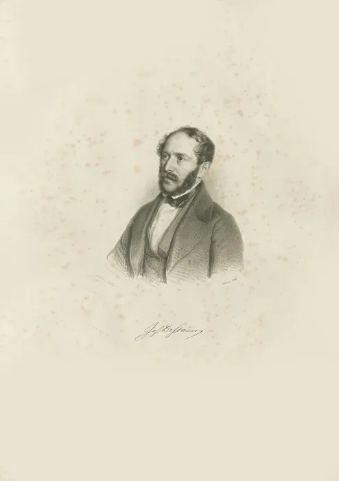 Framed Print : Portrait of pianist and composer Josef Dessauer (1798-1876), 1846. Creator: Decker, Gabriel (1821-1855) Framed Print : Portrait of pianist and composer Josef Dessauer (1798-1876), 1846. Creator: Decker, Gabriel (1821-1855)