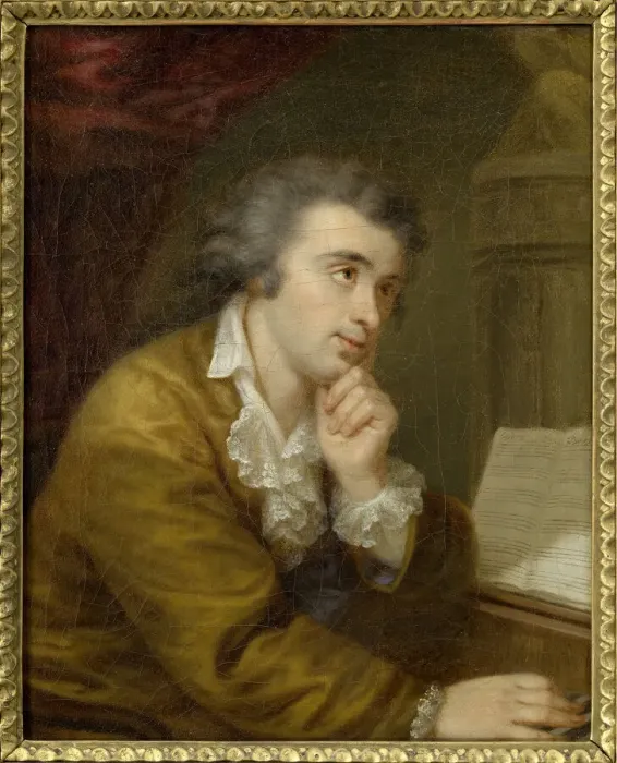 Framed Print : Portrait of pianist and composer Joseph Wolfl (1773-1812), c. 1795