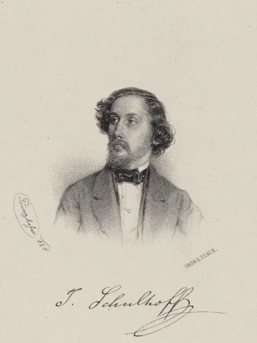 Framed Print : Portrait of the pianist and composer Julius Schulhoff (1825-1898), 1850. Creator: Prinzhofer Framed Print : Portrait of the pianist and composer Julius Schulhoff (1825-1898), 1850. Creator: Prinzhofer