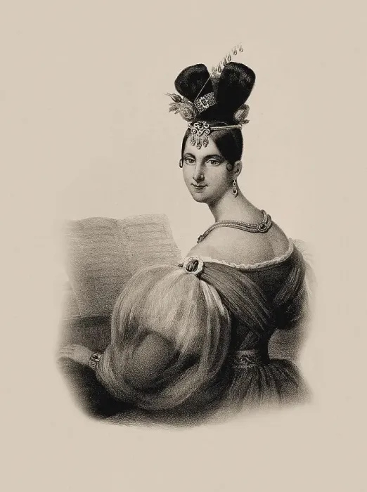 Framed Print : Portrait of the pianist and composer Leopoldine Blahetka (1809-1885). Creator: Anonymous Framed Print : Portrait of the pianist and composer Leopoldine Blahetka (1809-1885). Creator: Anonymous