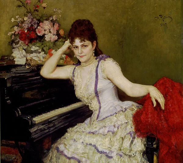 Portrait of pianist and composer Sophie Menter (1846-1918)