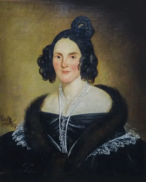 Framed Print : Portrait of the pianist, singer and composer Elena Asachi, née Teyber (1789-1877). Creator: Anonymous Framed Print : Portrait of the pianist, singer and composer Elena Asachi, née Teyber (1789-1877). Creator: Anonymous