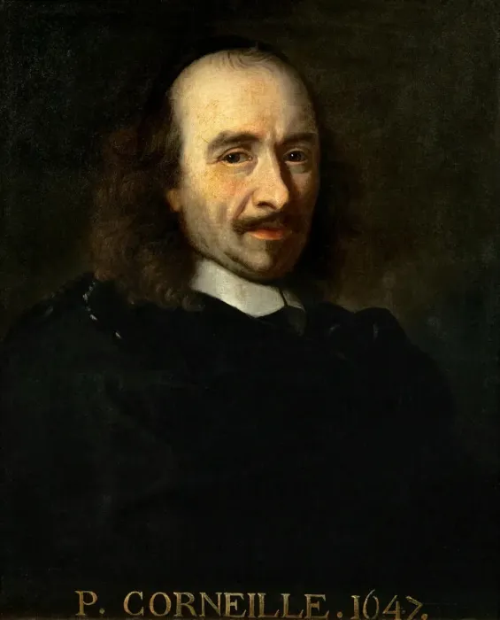Framed Print : Portrait of Pierre Corneille (1606-1684). Artist: Le Brun, Charles (1619-1690) Framed Print : Portrait of Pierre Corneille (1606-1684). Artist: Le Brun, Charles (1619-1690)